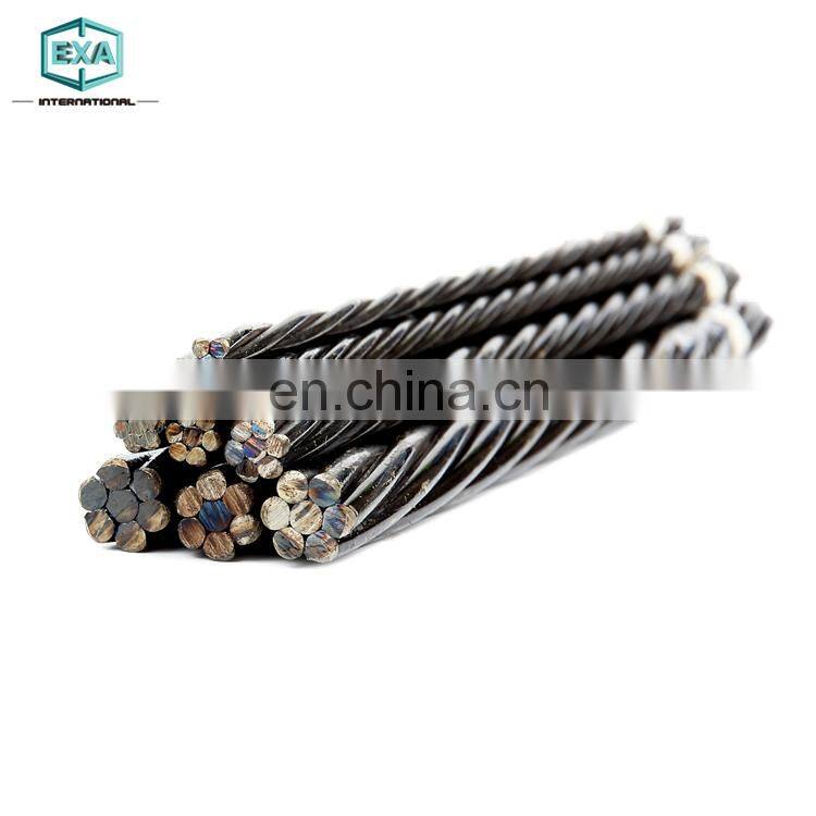 wholesale ASTM A416 15.2mm low relaxation pc steel strand for bridge construction