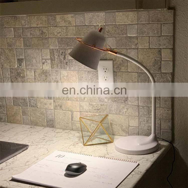 Soft daylight dimmable led desk lamp wireless charging usb color changing table lamp for bedroom office home reading