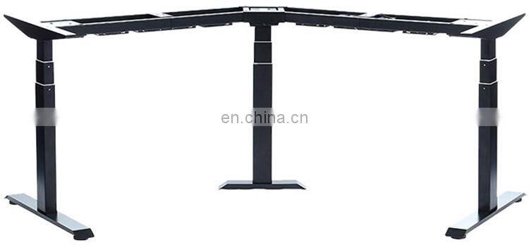 BDVH010R-T-1E  Durable Standing Adjustable Office Furniture Electric Self Rising Table Three Motor Adjustable Table