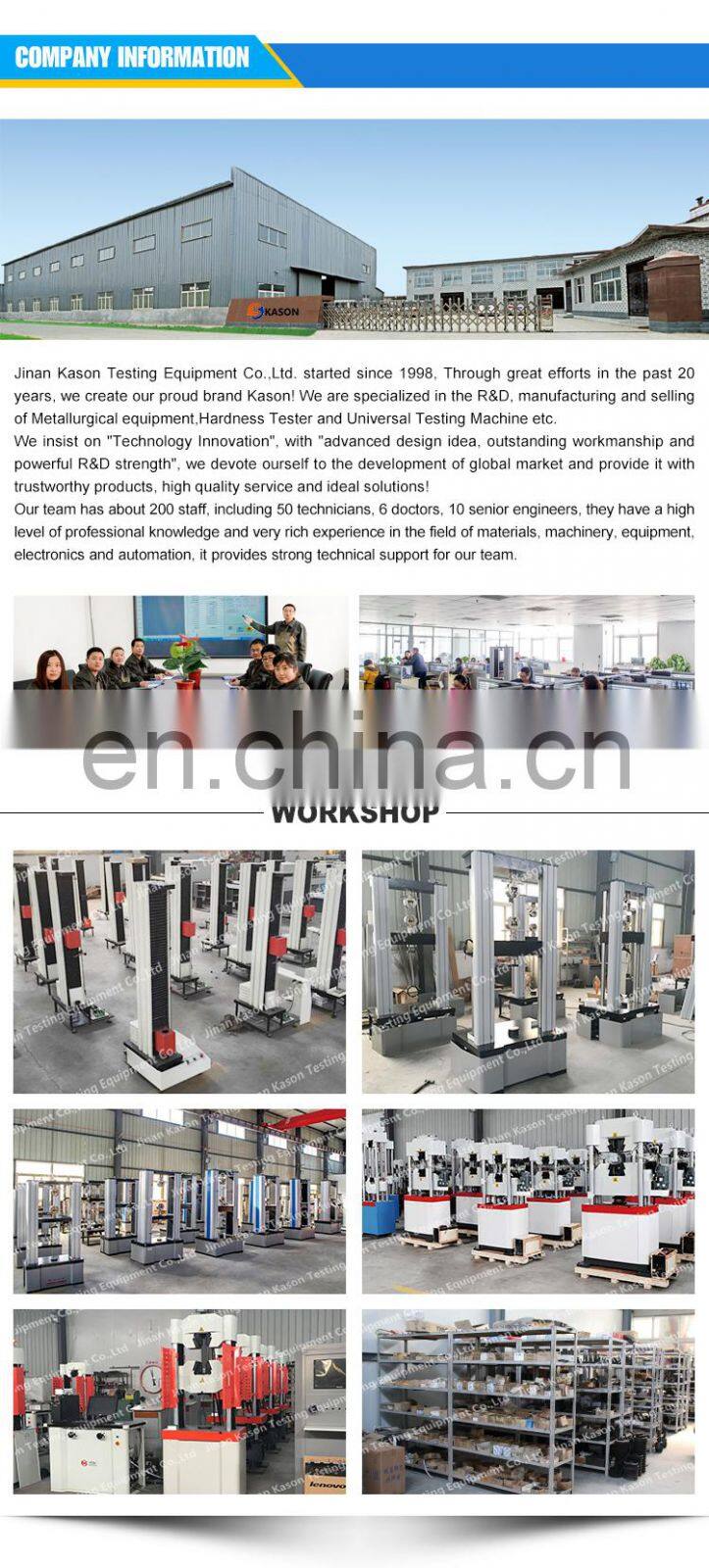 WAW-1000KN 100Ton Computerized Electro-hydraulic Servo Universal Testing Machine for Steel Rebar Tensile Testing