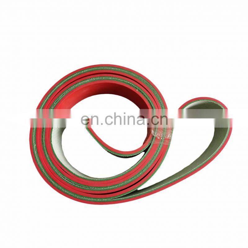 2440x50x5 Red Rubber Coating PVC Conveyor Belt