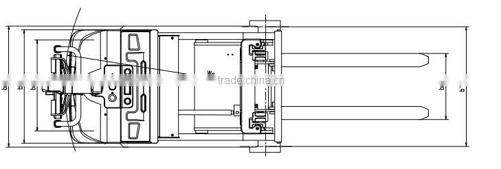 electric operated reach truck forklift