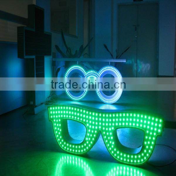 LIYI led light glasses high brightness double sided outdoor led sign