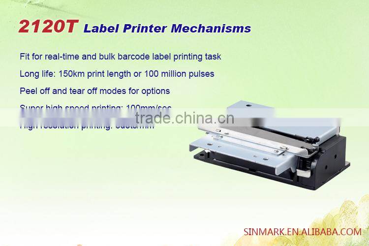 Retail sticker label printing machine /label printer mechanism