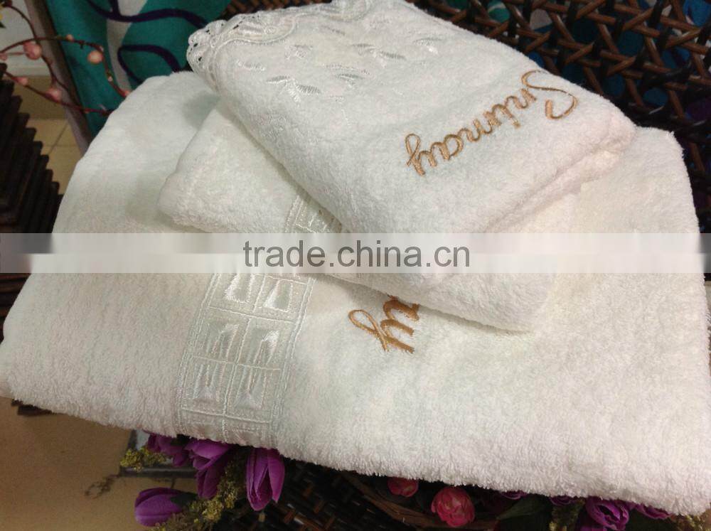 Memorable Gift Voile Lace Towels100% Chinese Cotton