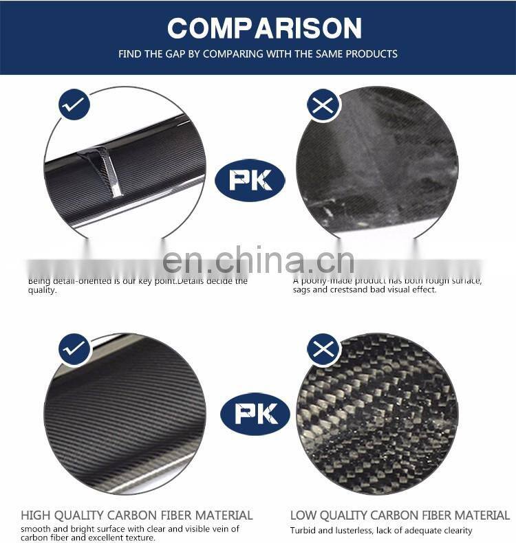 Car Carbon Fiber Rear Bumper Lip for Audi A3 8V TDI Komfort Sedan 4-Door