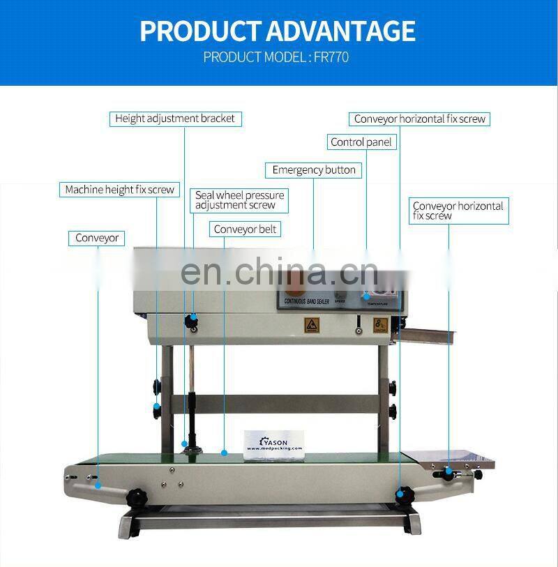 FR-770 Bag Vertical Bag Sealing Machine Band Bag Sealing Machine