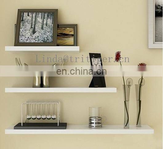 Eco-friendly set of 3 piece floating wall shelf ledge