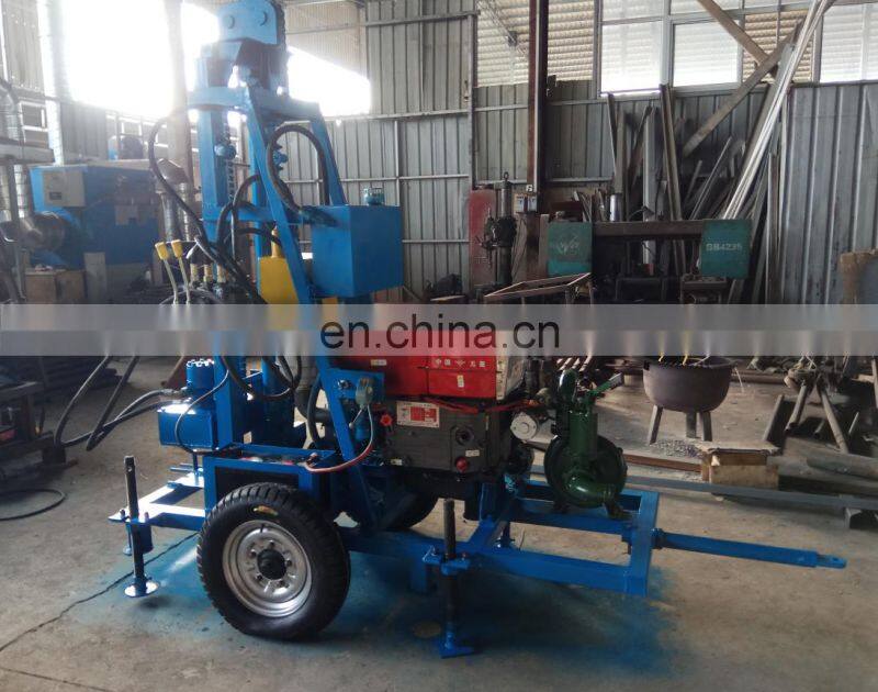 Africa hot selling professional quality 100m small portable water well drilling machine with electric starter