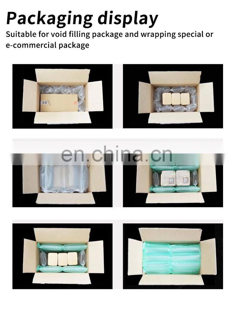 High Efficiency 28M/Min Plastic Fast Industrial Air Bubble Filling Cushion Protective Packaging Pillow Making Foam Machine