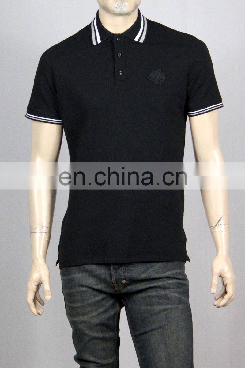 high quality latest design black polo shirt