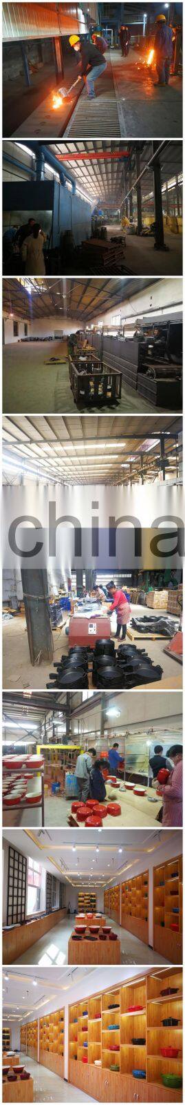 Wholesale kitchen cookware 12cm mussel cast iron seafood pot