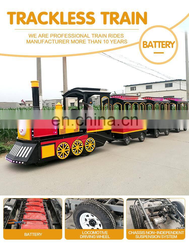 Hot sale thomas trackless train kiddie rides tourist park trackless train for sale