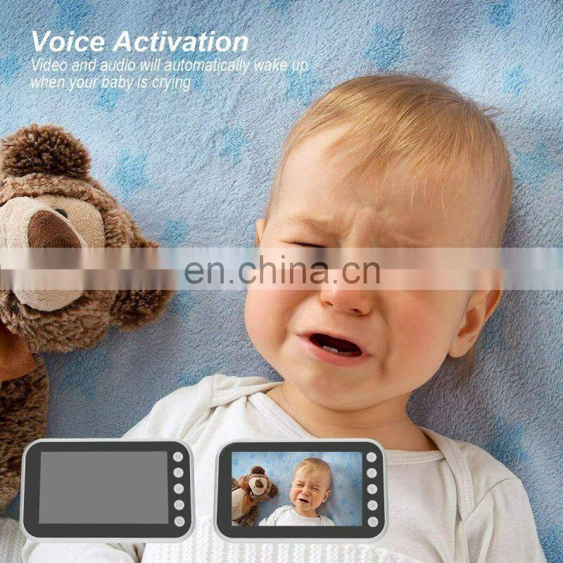 Infant Optics ABM100 Video Baby Monitor with Rechargeable Battery Wireless 4.5inch Baby Monitor Camera