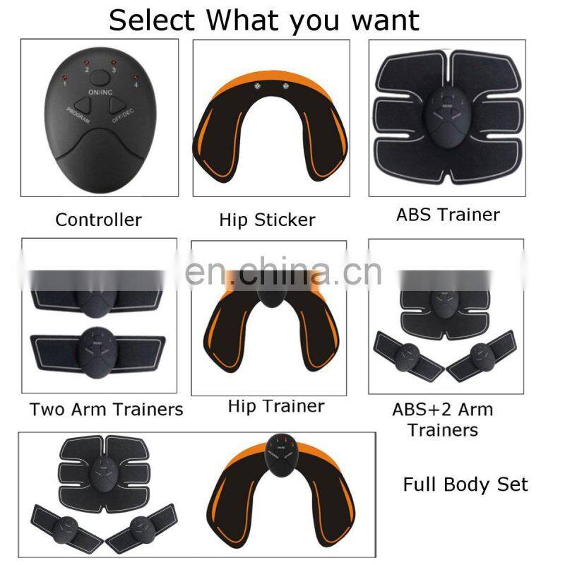 WHOLESALE FITIGO  XT5 ULTIMATE  Ultimate EMS ABS & Arms Muscle Simulator HIPS Training Home Abdominal Trainer Set