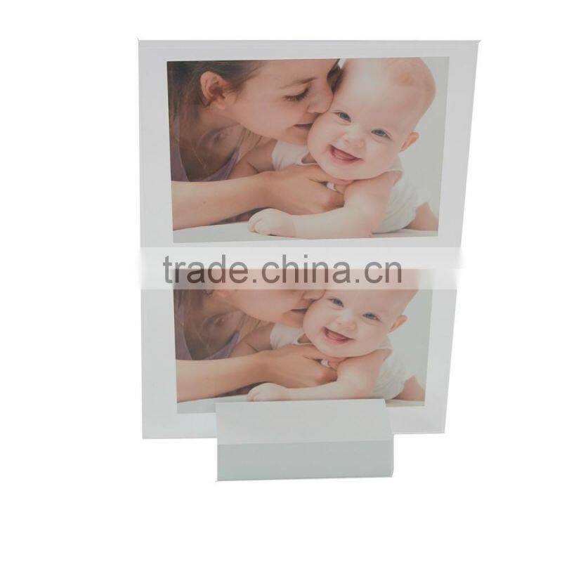 A4/A5 Acrylic Sign Holder Wood Base With Acrylic Board Magnetic Sign Holder