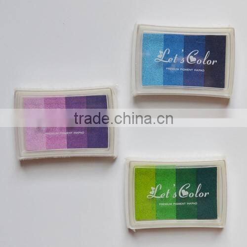 Beautiful toy stamp pad for wholesale and retail/Custom bright color refill ink craft stamp pad