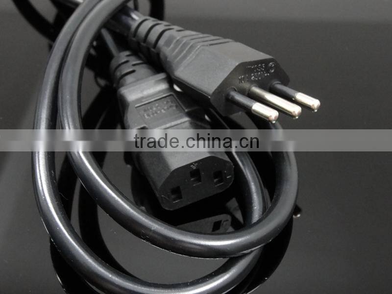 China Manufacturer PVC Shell Italy 3 pin to C13 Power Cord/Italy Power Cord/Italy ac extension cord