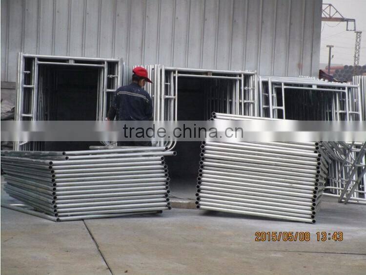 galvanized and color painted ladders and scaffoldings for formwork