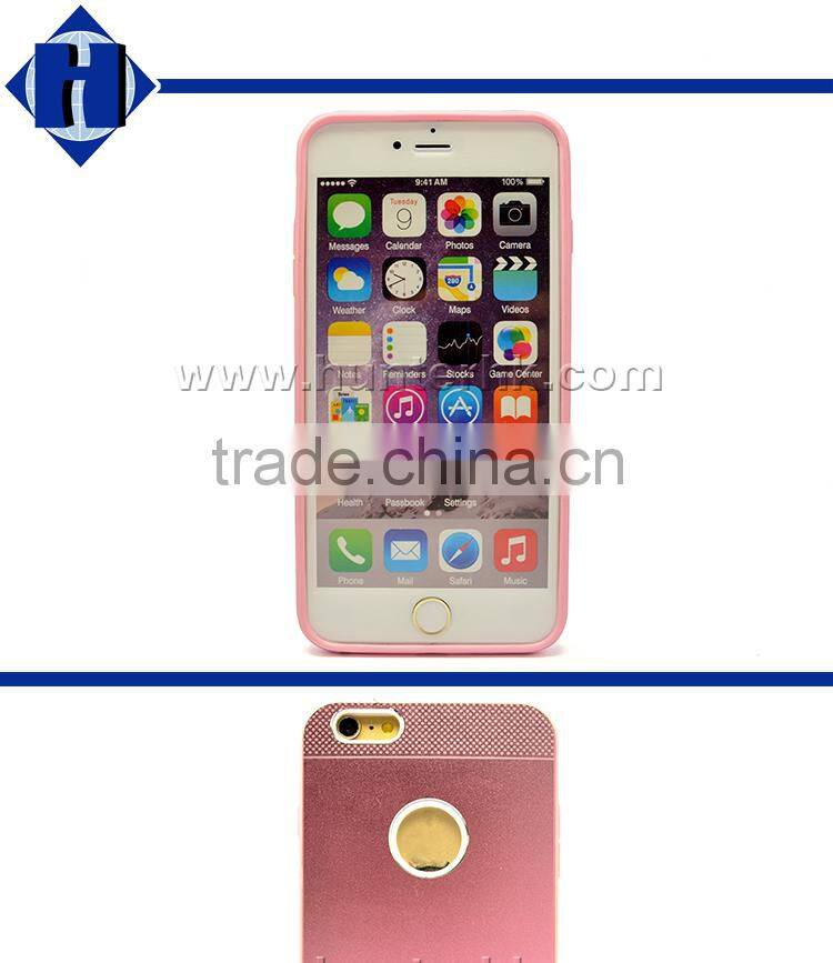 New Design Soft Frame For iPhone 6 Hard Back Case