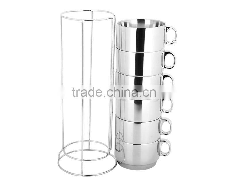 chaozhou guangdong stainless steel tea cup set / double wall coffee travel mug and cup