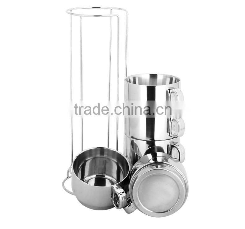 chaozhou guangdong stainless steel tea cup set / double wall coffee travel mug and cup