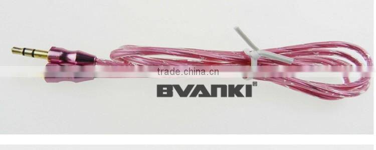 new products 2016 3.5mm audio cable for car audio aux 3.5mm usb cable, 3.5mm stereo male to male audio aux cable free samples