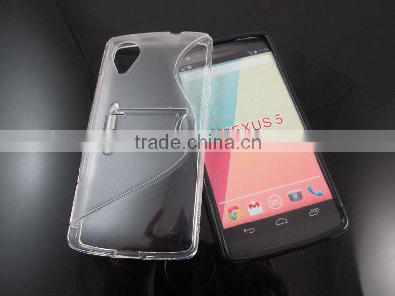 PC support frame TPU cell phone/mobile case/cover for Google Nexus 5