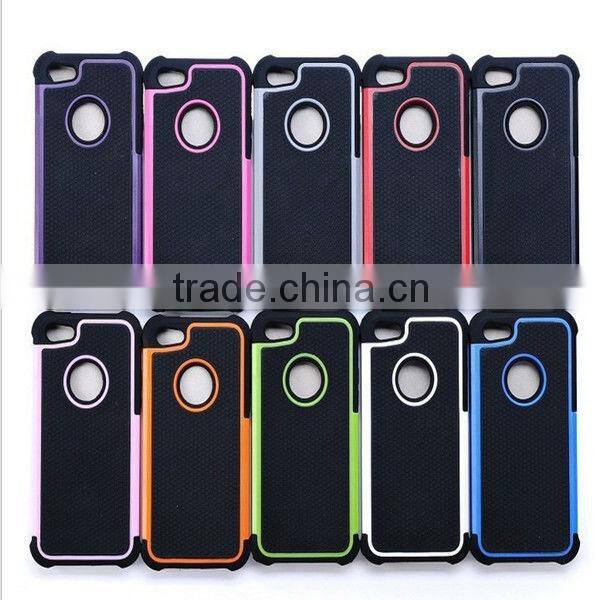 2015 New Design 2 in 1 Hybrid Cell Phone Case For iPhone 5s