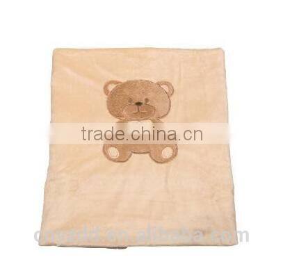 Baby Blanket Wholesale / High Quality Plush Bear Baby Blanket