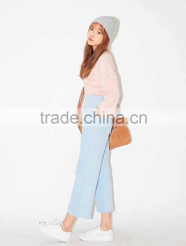 Fashion Popular Applique Embroidery Rolled Brim Beanie Fashion Ladies Hat