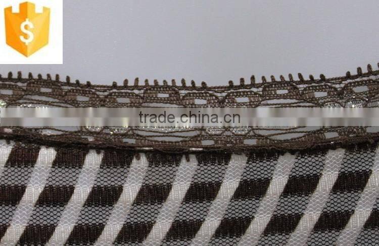 hot sell sexy underwear young lady panty,lace waistband and stripe covering panty