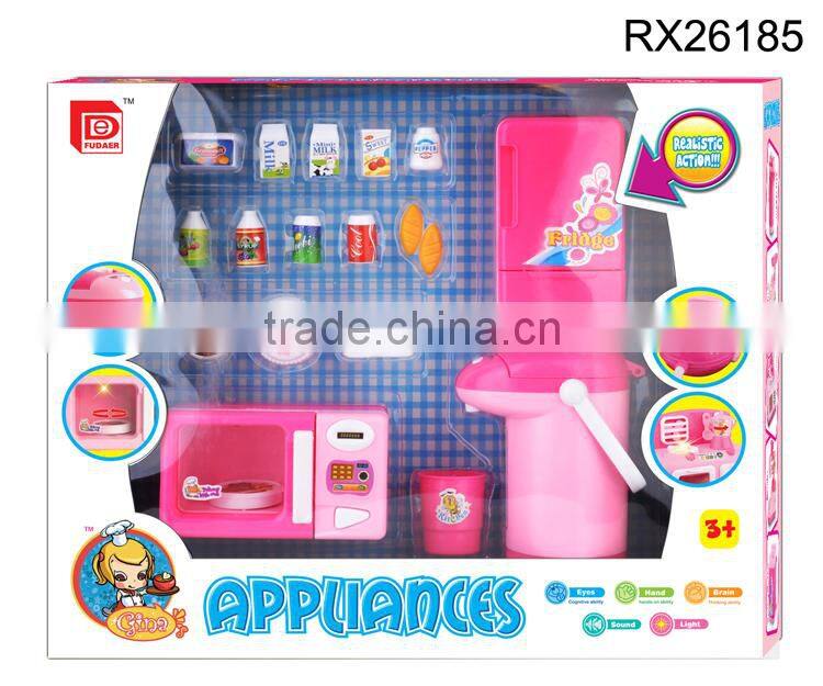 Electrical appliance kitchen kids cooking play set toys game kitchen