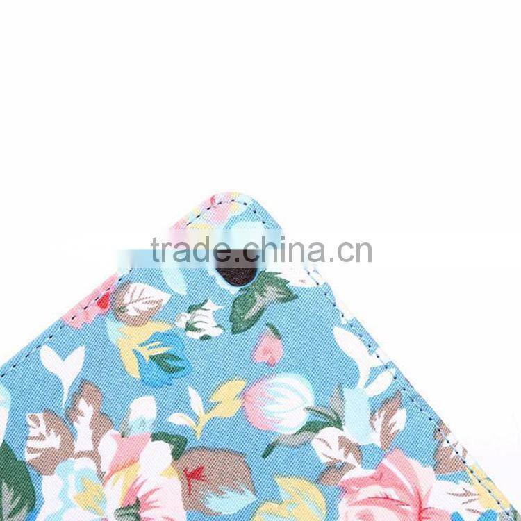 Flower wallet leather case For iPad 6