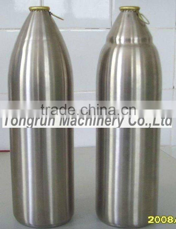 stainless steel beer bottle