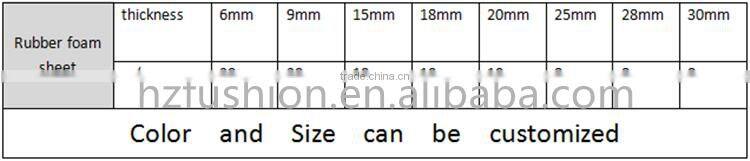 High quality heat resistant new professional nbr foam rubber foam sheet