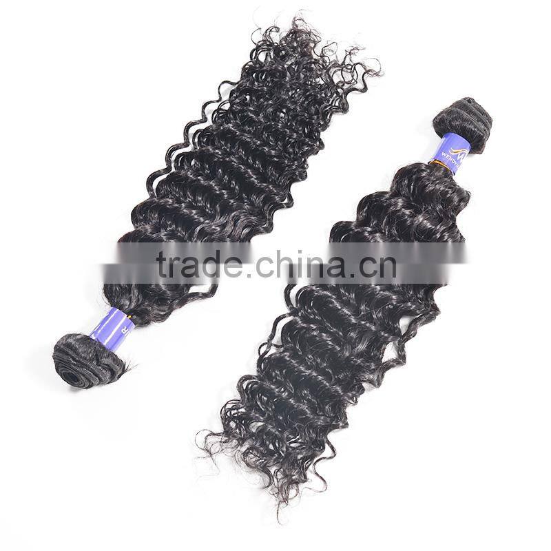 Natural curl unprocessed virgin Malaysian grade 6A kinky curly braiding hair
