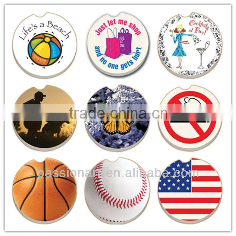 Passion Art Absorbent Sandstone Car Coaster