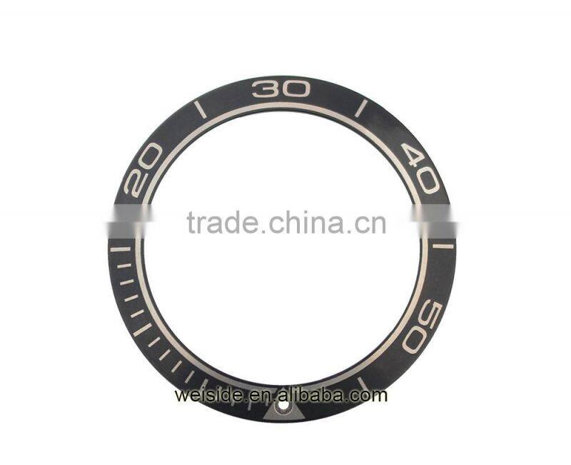 Zirconia men's watch bezel