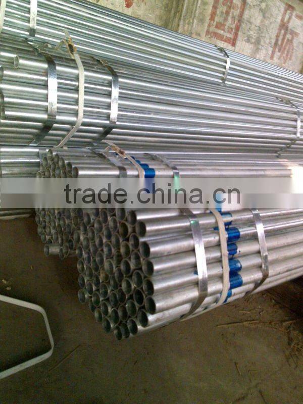 Hot dipped galvanized tube
