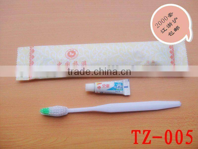Disposable Hotel and Travel Using toothbrush and toothpaster set