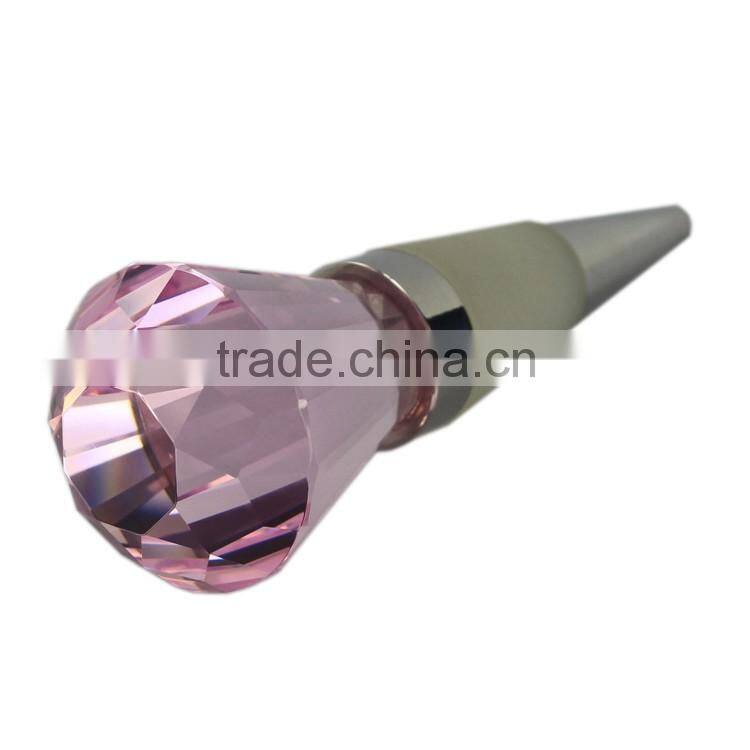 Diamond Shape Crystal Wine Bottle Decanter Stopper