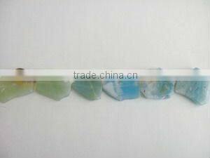 Amazonite Agate slice long drill