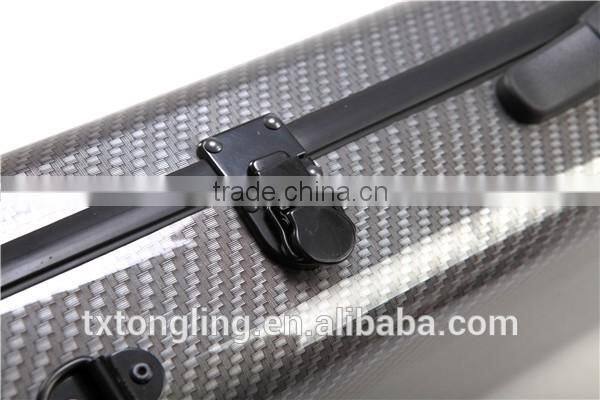 Silver Color Oblong Full Size Violin Hard Case TL-33