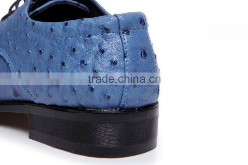 2015 new design factory leather causal men shoes
