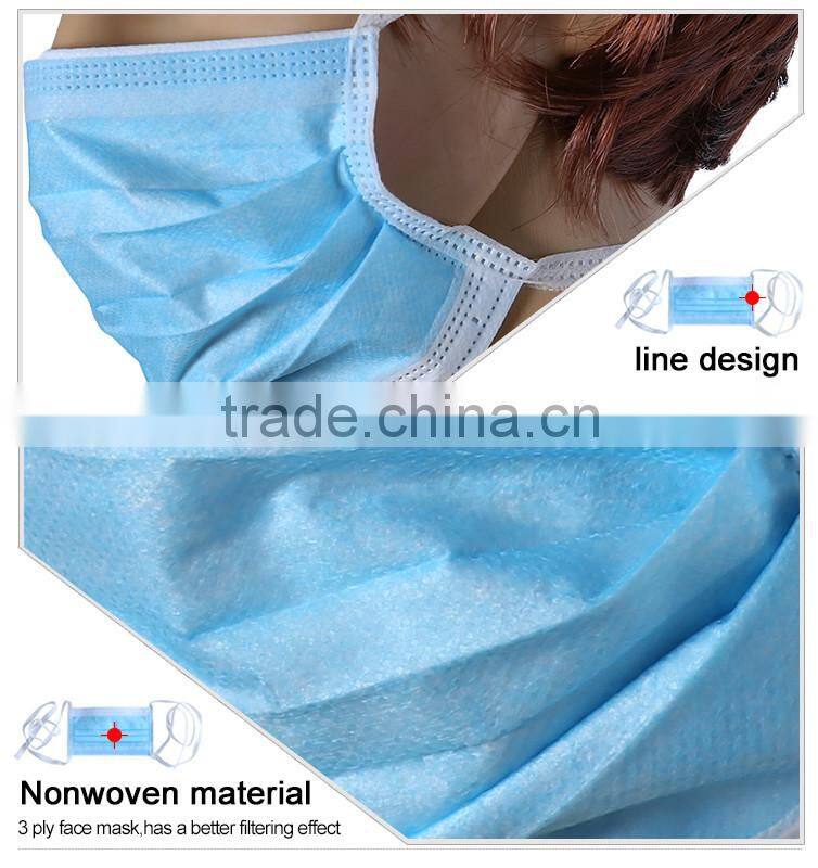 3-ply elastic earloops face mask