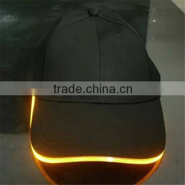 Baseball Customized Logo led light cap wholesale light caps