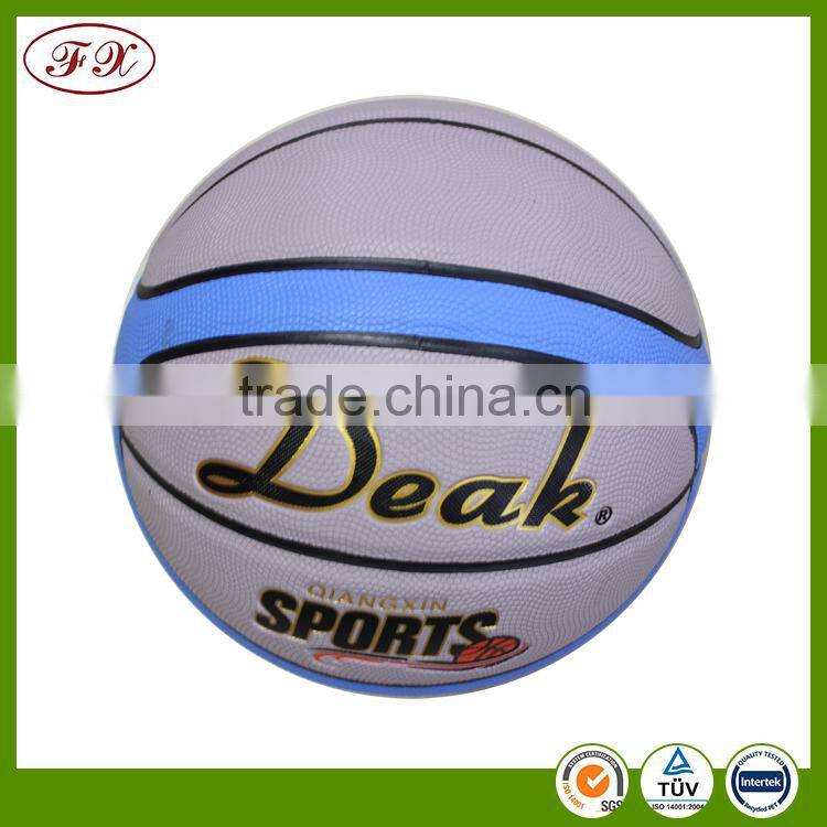 2016 customized print size 7 top quality rubber basketball