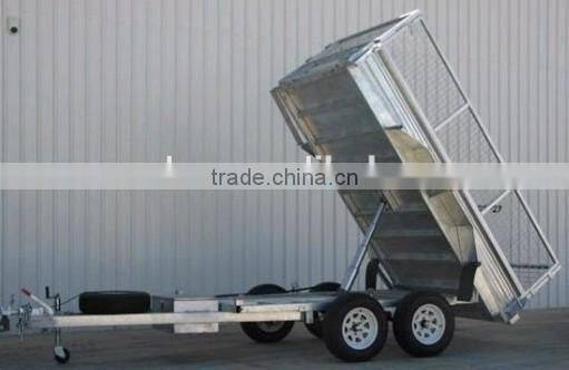 semi cargo box type small box trailer