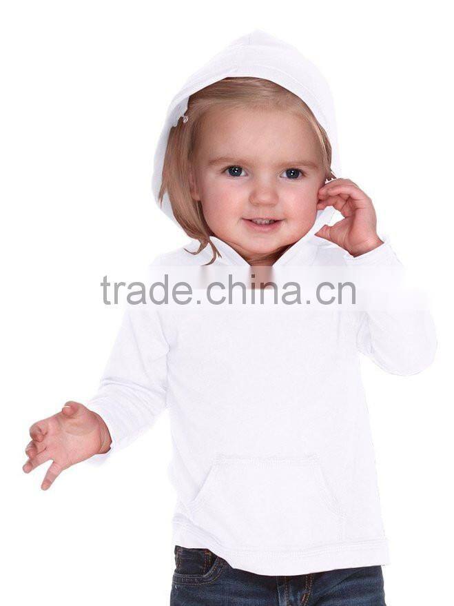 LuoQi OEM Fancy Design Baby hoodie/100% Cotton Long Sleeve Pullover/Custom Wholesale Children Plain Hoodies For Kids